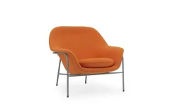 Normann Copenhagen - Drape Lounge Chair Low Grey Steel