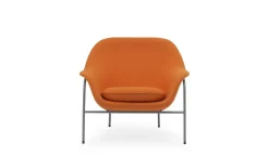 Normann Copenhagen - Drape Lounge Chair Low Grey Steel