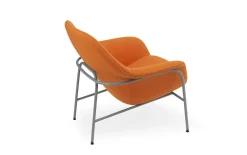 Normann Copenhagen - Drape Lounge Chair Low Grey Steel