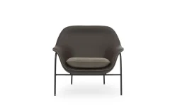 Normann Copenhagen - Drape Lounge Chair Low Black Steel