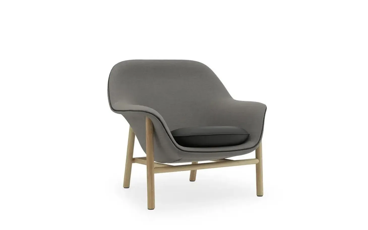Normann Copenhagen - Drape Lounge Chair Low Oak