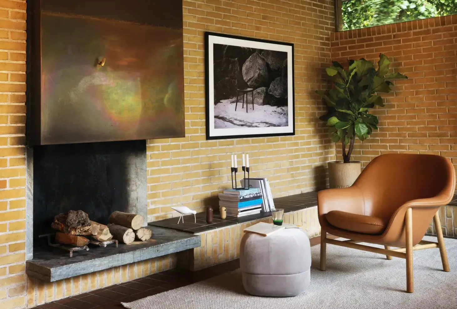 Normann Copenhagen - Drape Lounge Chair Low Oak