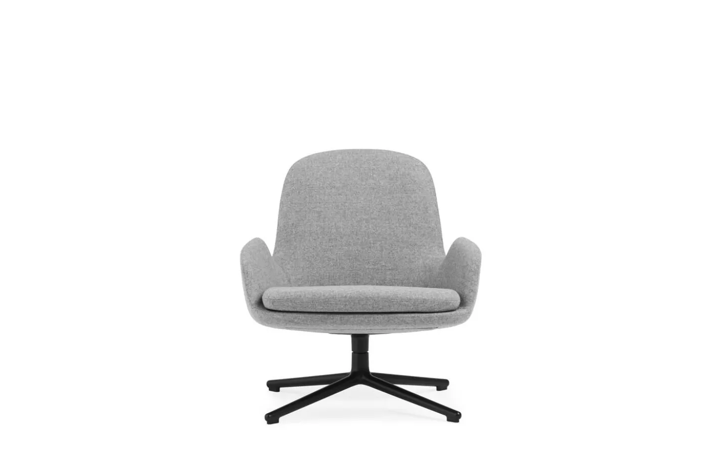 Normann Copenhagen - Era Lounge Chair Low Swivel Black Alu