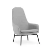 Normann Copenhagen - Era Lounge Chair High Black Steel