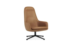 Normann Copenhagen - Era Lounge Chair High Swivel Black Alu