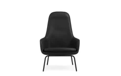 Normann Copenhagen - Era Lounge Chair High Black Steel