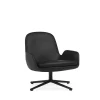 Normann Copenhagen - Era Lounge Chair Low Swivel Black Alu