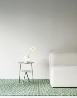 Normann Copenhagen - Flick Rug 80x200 cm - Off White/Dark Green