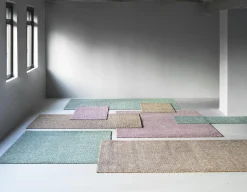 Normann Copenhagen - Flick Rug 170x240 cm - Off White/Dark Green