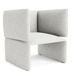 Normann Copenhagen - Fold Lounge Chair - lys grå - Hallingdal 110