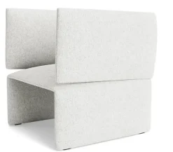 Normann Copenhagen - Fold Lounge Chair - lys grå - Hallingdal 110