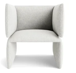 Normann Copenhagen - Fold Lounge Chair - lys grå - Hallingdal 110