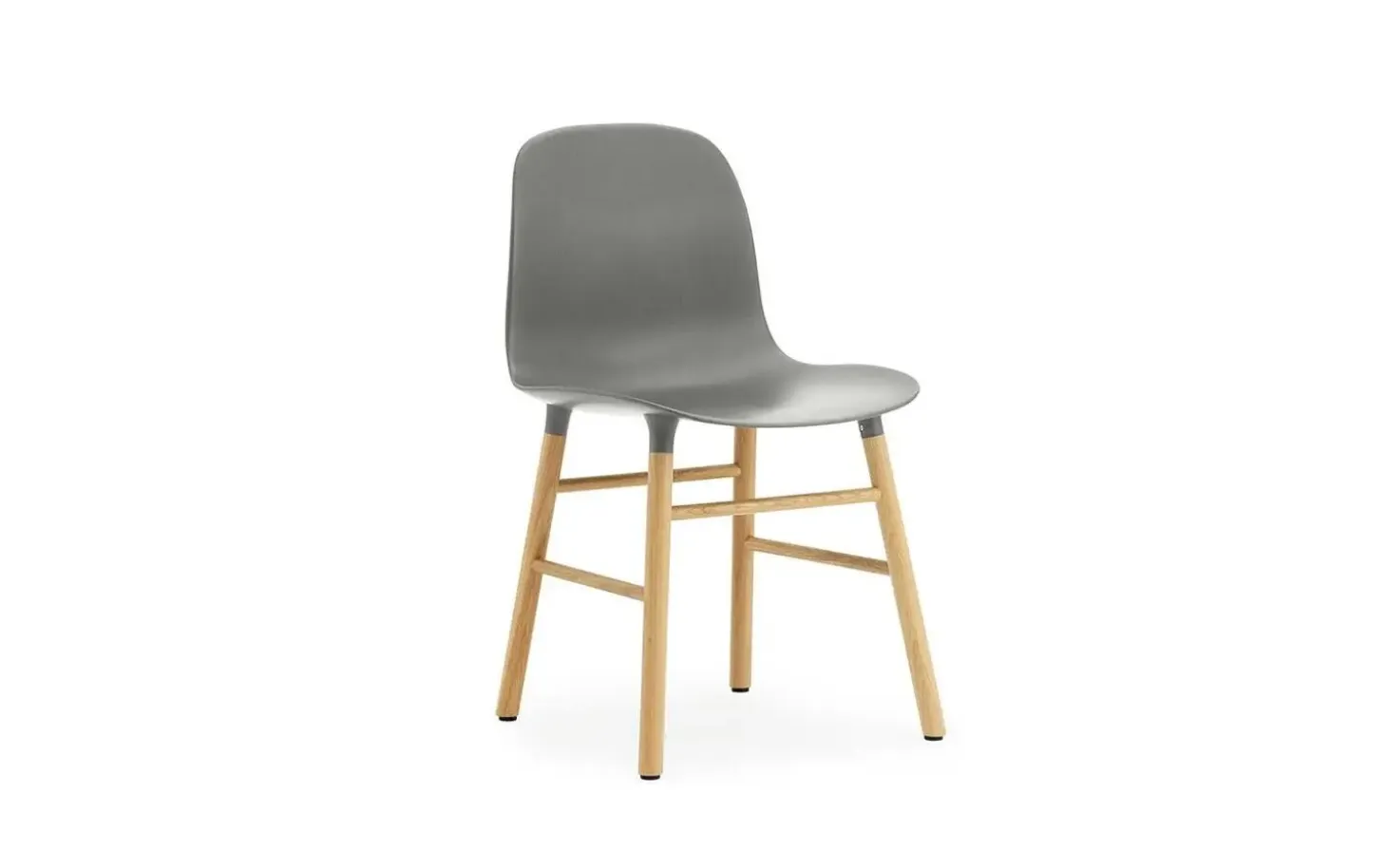 Normann Copenhagen - Form Chair Oak - Stol - Grå og Eg