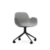 Normann Copenhagen - Form Armchair Swivel 4W Black Alu