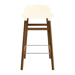 Normann Copenhagen - Form Barstool 65 cm - Creme/Valnød