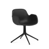 Normann Copenhagen - Form Armchair Swivel 4L Full Uph. Black Alu