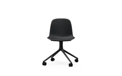 Normann Copenhagen - Form Chair Swivel 4W Black Alu