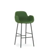 Normann Copenhagen - Form Bar Armchair 75 cm Full Uph. Steel