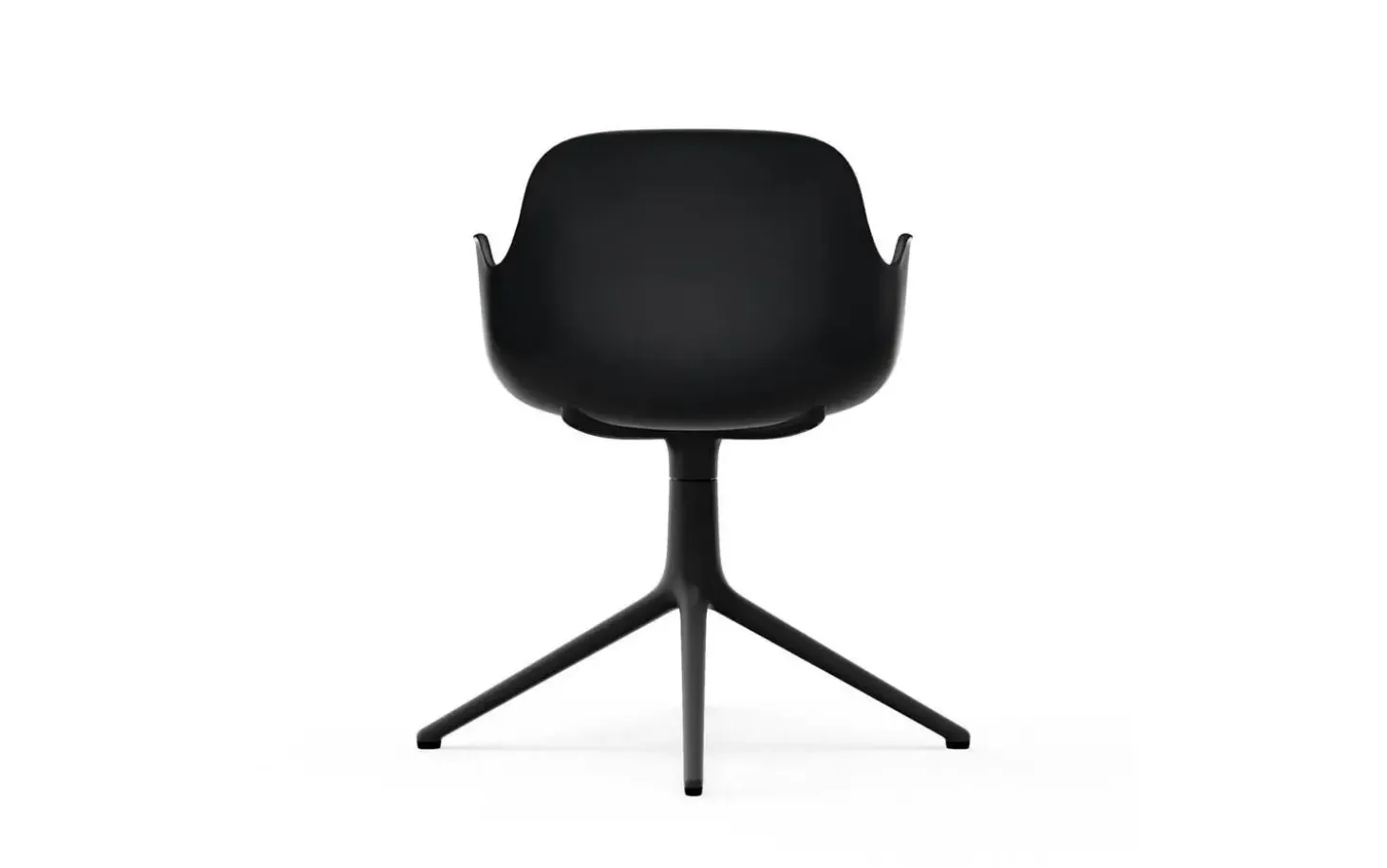 Normann Copenhagen - Form Armchair Swivel 4L Black Alu