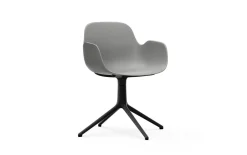 Normann Copenhagen - Form Armchair Swivel 4L Black Alu
