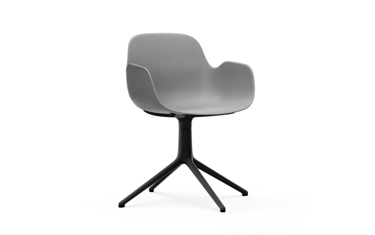 Normann Copenhagen - Form Armchair Swivel 4L Black Alu