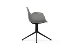 Normann Copenhagen - Form Armchair Swivel 4L Black Alu