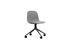 Normann Copenhagen - Form Chair Swivel 4W Black Alu