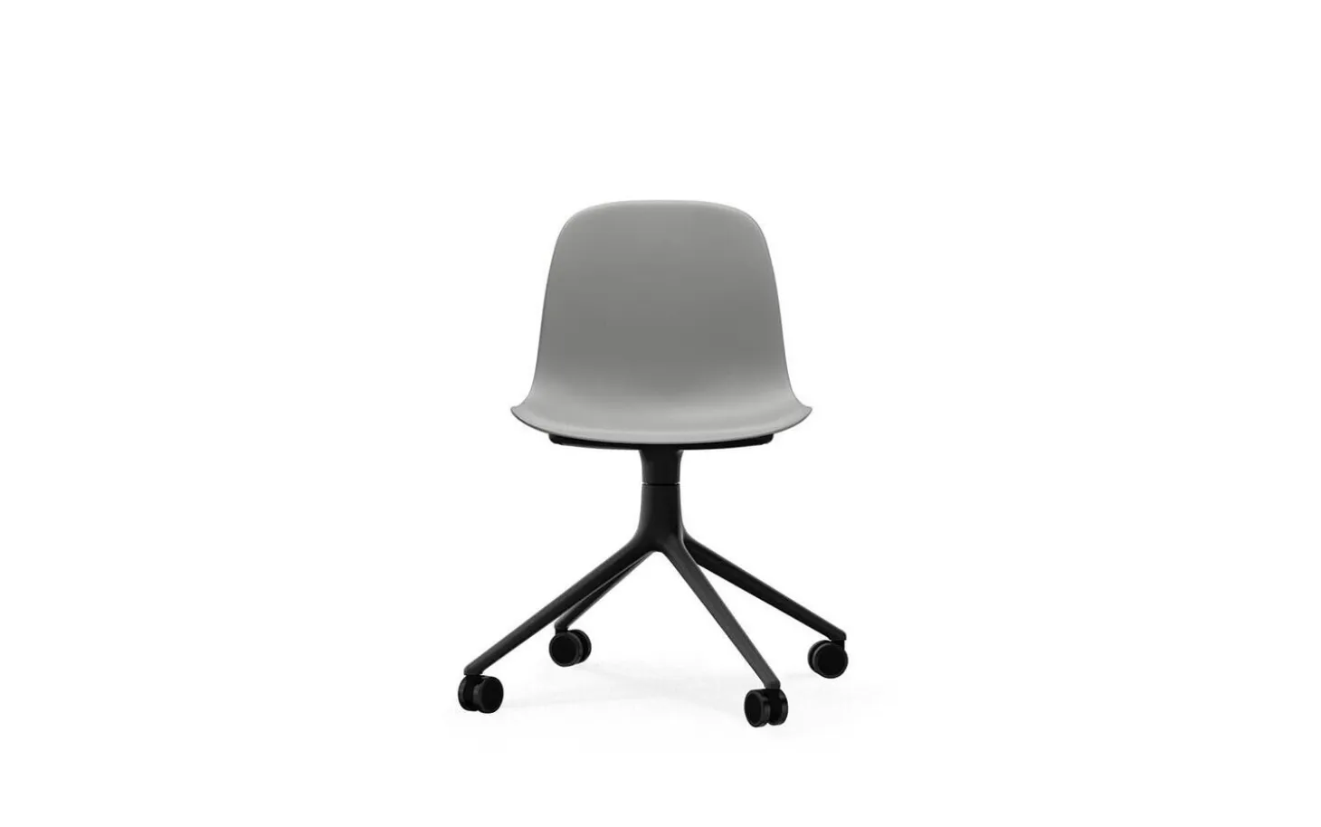 Normann Copenhagen - Form Chair Swivel 4W Black Alu