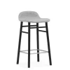 Normann Copenhagen - Form Barstool 65 cm Full Upholstery Black Oak