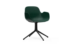 Normann Copenhagen - Form Armchair Swivel 4L Black Alu