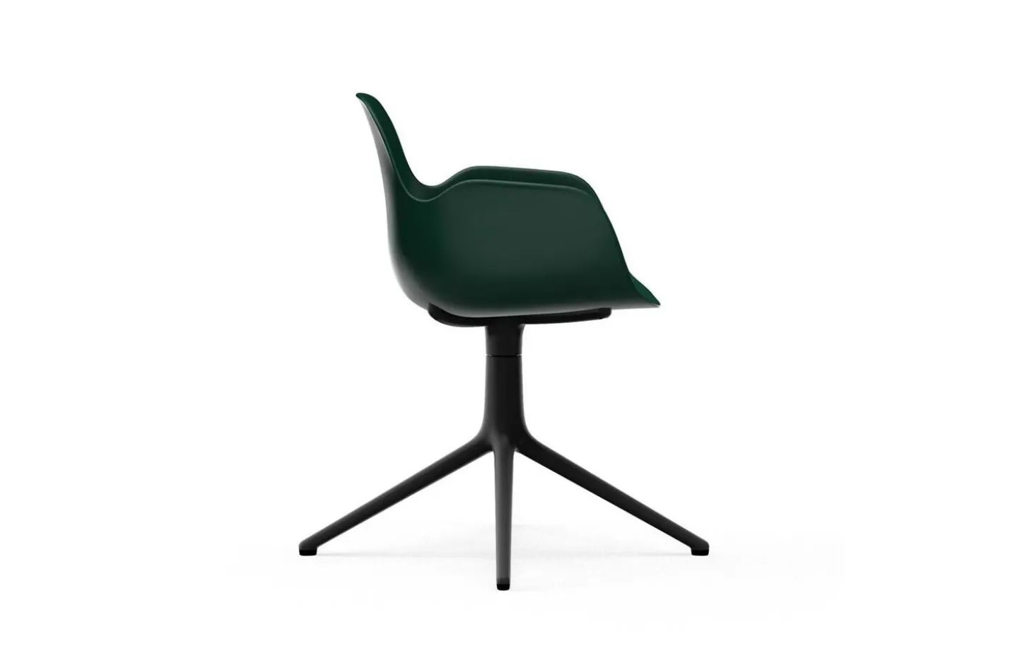 Normann Copenhagen - Form Armchair Swivel 4L Black Alu