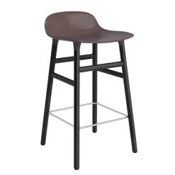 Normann Copenhagen - Form Barstool 65 cm - Brun/Sort eg