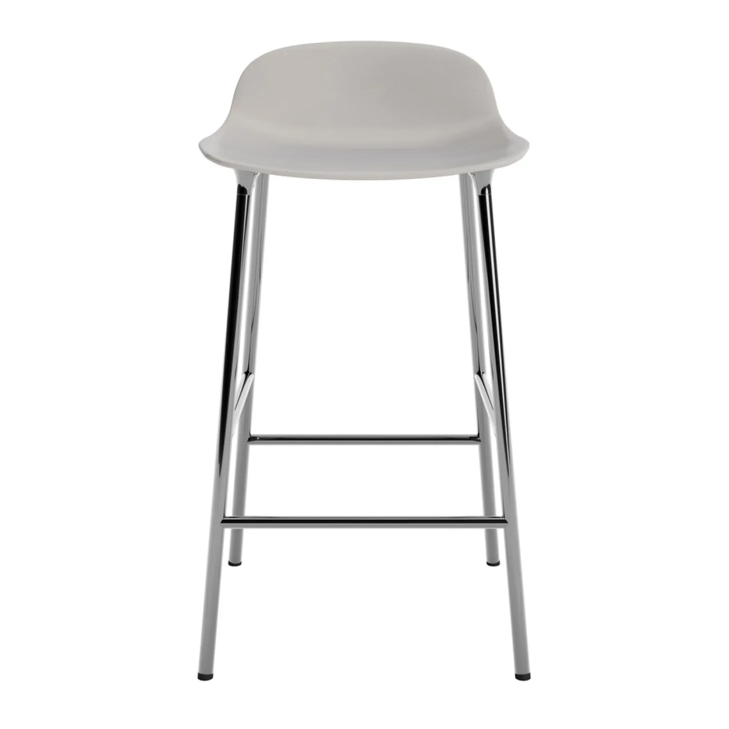 Normann Copenhagen - Form Barstool 65 cm - Varm grå/krom