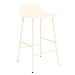 Normann Copenhagen - Form Barstool 65 cm - Creme/Stål