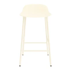 Normann Copenhagen - Form Barstool 65 cm - Creme/Stål