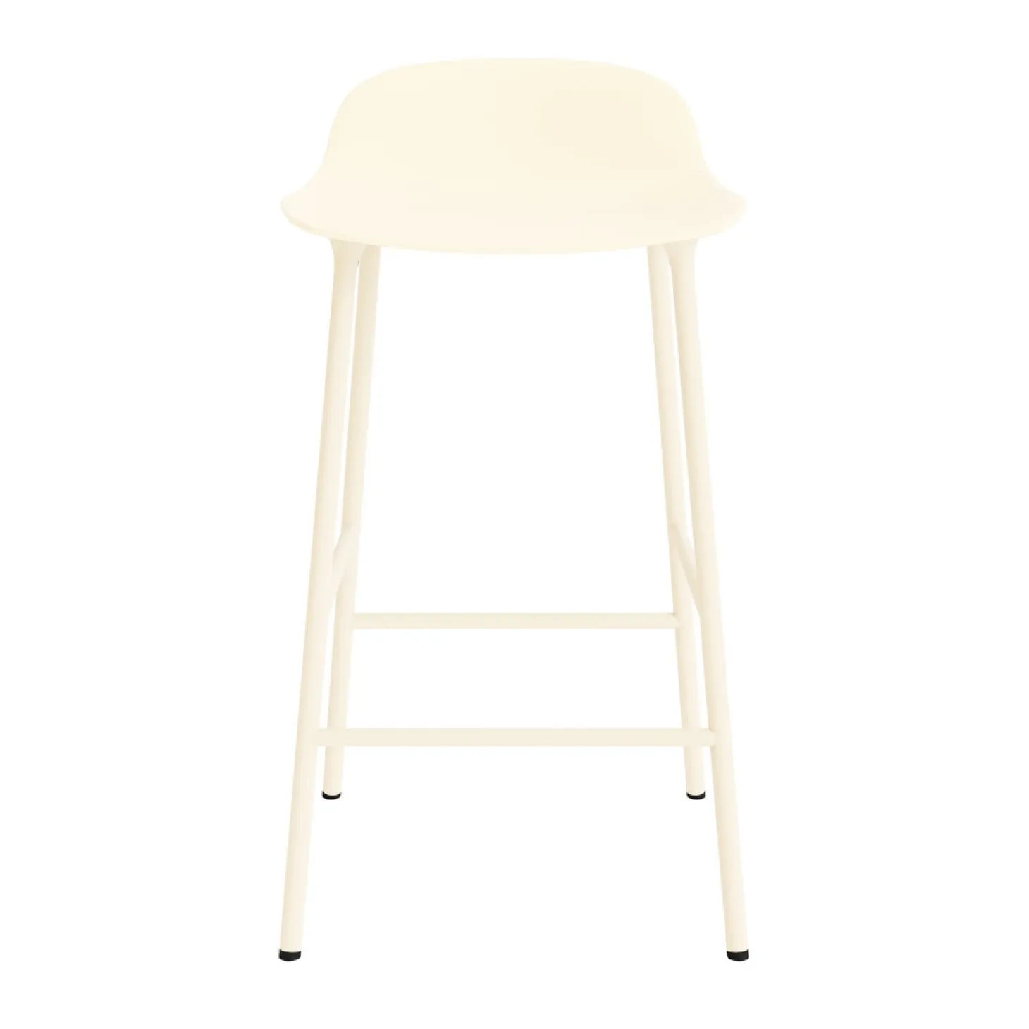 Normann Copenhagen - Form Barstool 65 cm - Creme/Stål