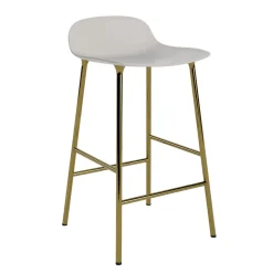 Normann Copenhagen - Form Barstool 65 cm - Varm grå/Messing