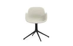 Normann Copenhagen - Form Armchair Swivel 4L Full Uph. Black Alu