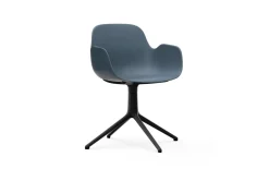 Normann Copenhagen - Form Armchair Swivel 4L Black Alu