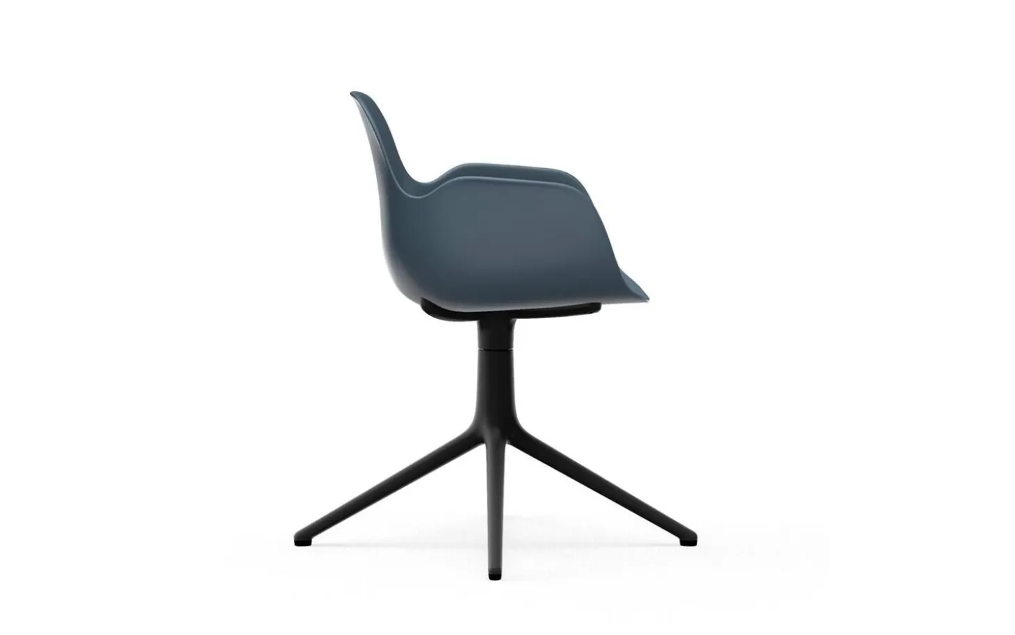Normann Copenhagen - Form Armchair Swivel 4L Black Alu