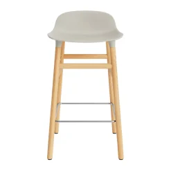 Normann Copenhagen - Form Barstool 65 cm - Lys grå/Eg