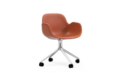 Normann Copenhagen - Form Armchair Swivel 4W Full Uph. Alu