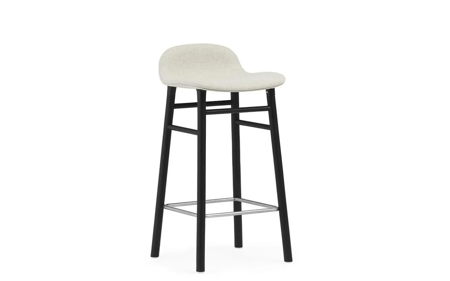 Normann Copenhagen - Form Barstool 65 cm Full Upholstery Black Oak