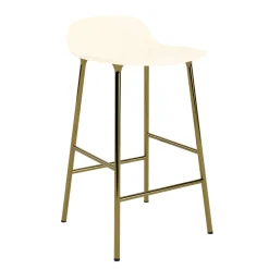 Normann Copenhagen - Form Barstool 65 cm - Creme/Messing