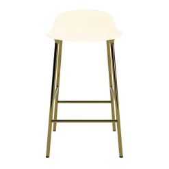 Normann Copenhagen - Form Barstool 65 cm - Creme/Messing