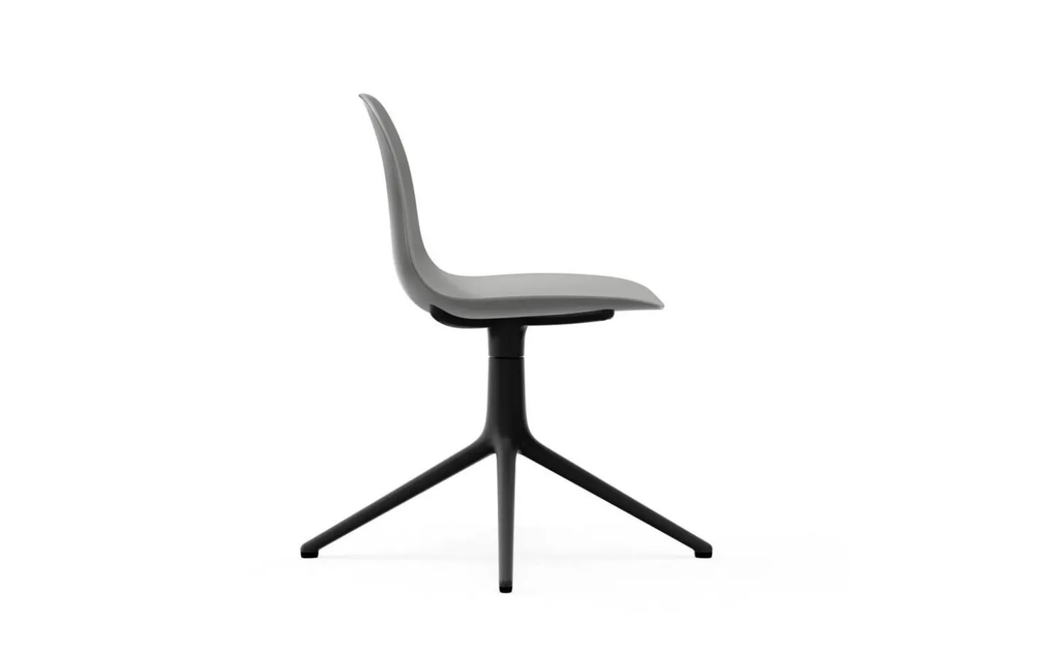 Normann Copenhagen - Form Chair Swivel 4L Black Alu