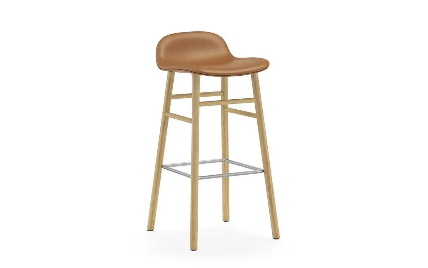 Normann Copenhagen - Form Barstool 75 cm Full Upholstery Oak