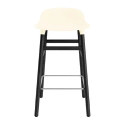 Normann Copenhagen - Form Barstool 65 cm - Creme/Sort eg