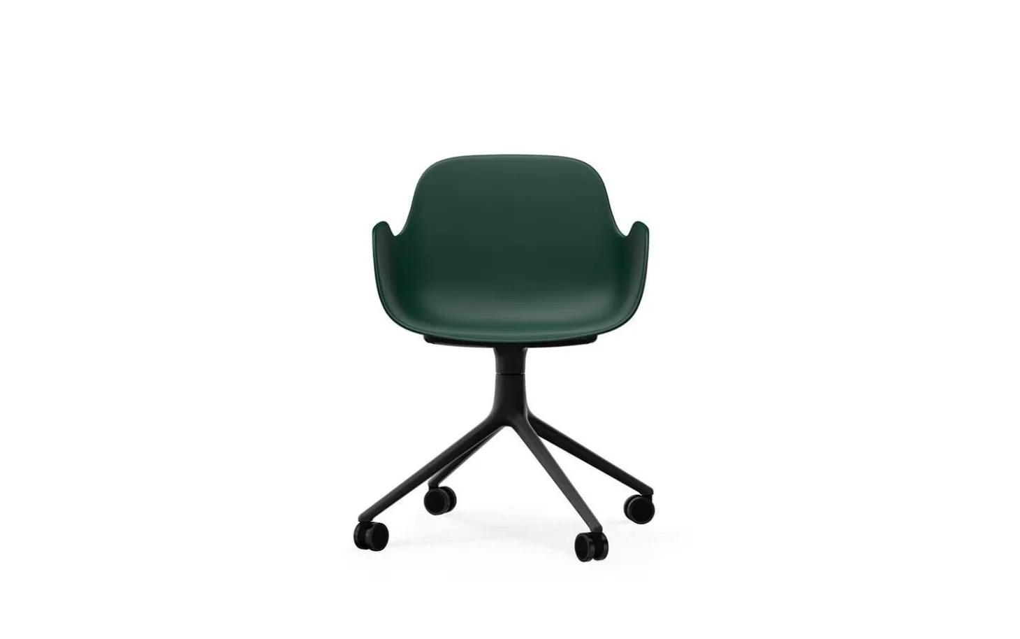 Normann Copenhagen - Form Armchair Swivel 4W Black Alu