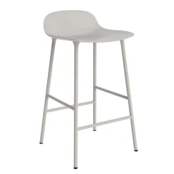 Normann Copenhagen - Form Barstool 65 cm - Lys grå/Stål